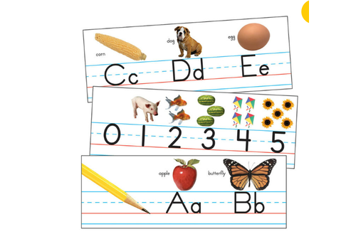 Carson Dellosa Traditional Manuscript Alphabet with Photographs Bulletin Board Set Grade PK-2* (D) Carson Dellosa Traditional Manuscript Alphabet with Photographs Bulletin Board Set Grade PK-2* (D)