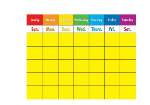 Carson Dellosa Colorful Calendar Chart* (D)