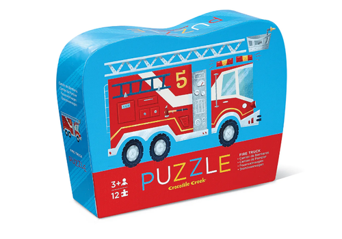 Crocodile Creek 12-pc Mini Puzzle/Fire Truck