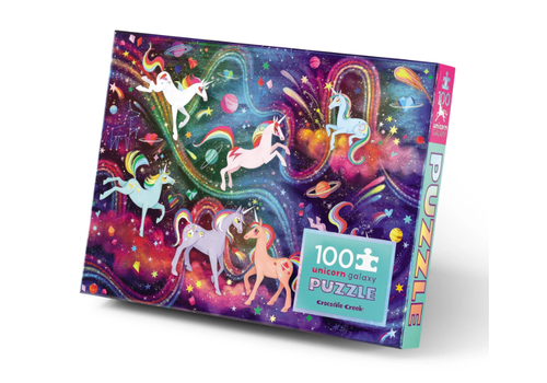 Crocodile Creek 100-Piece Holographic Puzzle - Unicorn Galaxy*