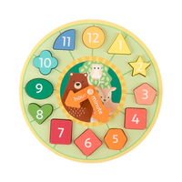 Woodland  Animal Shape Sorting Clock*