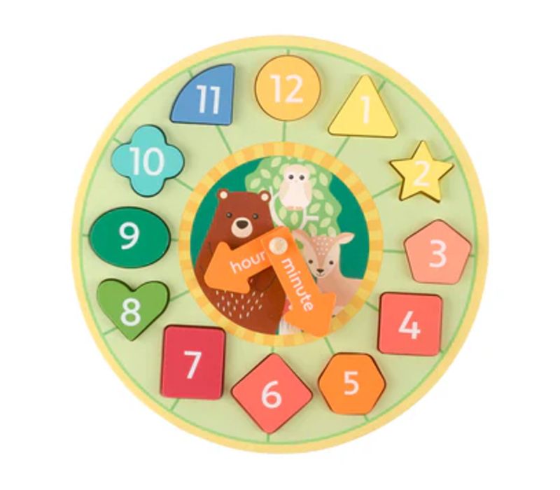 Woodland  Animal Shape Sorting Clock*
