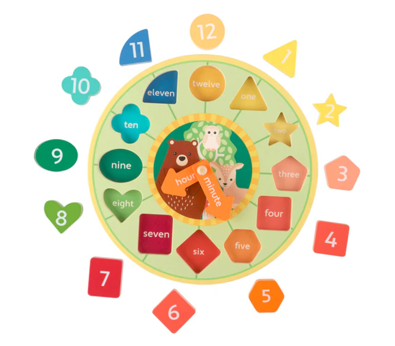 Woodland  Animal Shape Sorting Clock*