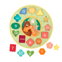 Woodland  Animal Shape Sorting Clock*