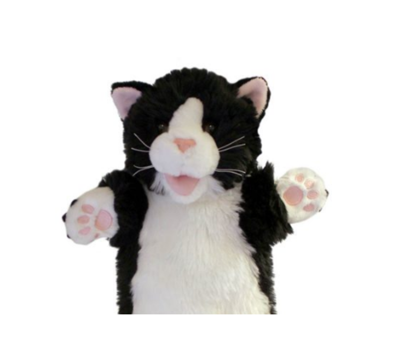 Cat – Black & White – Long-Sleeved Puppet*