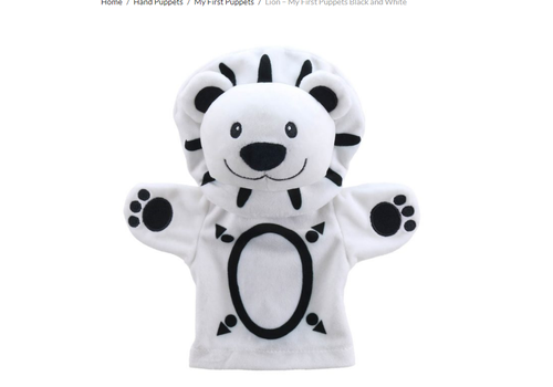 The Puppet Company Ltd. Lion – My First Puppets Black and White The Puppet Company Ltd. Lion – My First Puppets Black and White