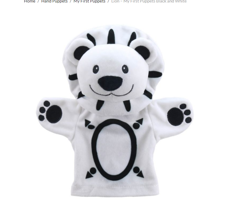 Lion – My First Puppets Black and White