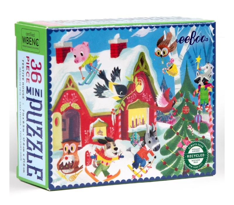 Woodland Holiday Puzzle Assortment - 36 piece- Festive House