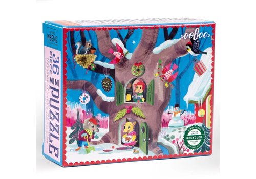 Eeboo Woodland Holiday Puzzle Assortment - 36 piece-Treehouse Eeboo Woodland Holiday Puzzle Assortment - 36 piece-Treehouse