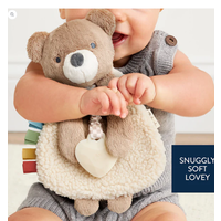 Itzy Lovey™ Plush and Teether Toy - Theo  the Bear*