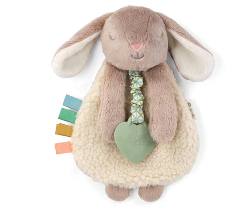 Itzy Lovey™ Plush and Teether Toy - Taupe Bunny*