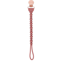 Sweetie Strap™ - Beaded Pacifier Clip - Rosewood*