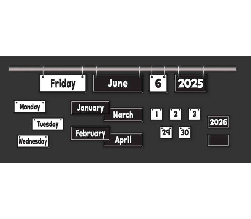 Black and White Flip Calendar*