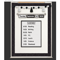 Black and White Flip Calendar*