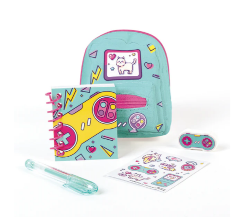 Make It Real Retro Gamer Mini Backpack with Stationery*