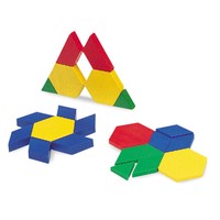 0.5 Plastic Pattern Blocks, Set of 250