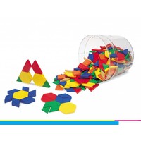 0.5 Plastic Pattern Blocks, Set of 250
