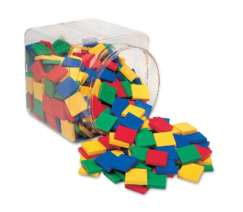 Square Color Tiles, Set of 400*