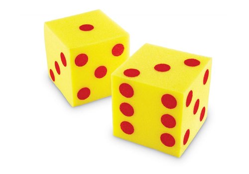 Learning Resources Giant Soft Foam Dot Cubes, Set of 2