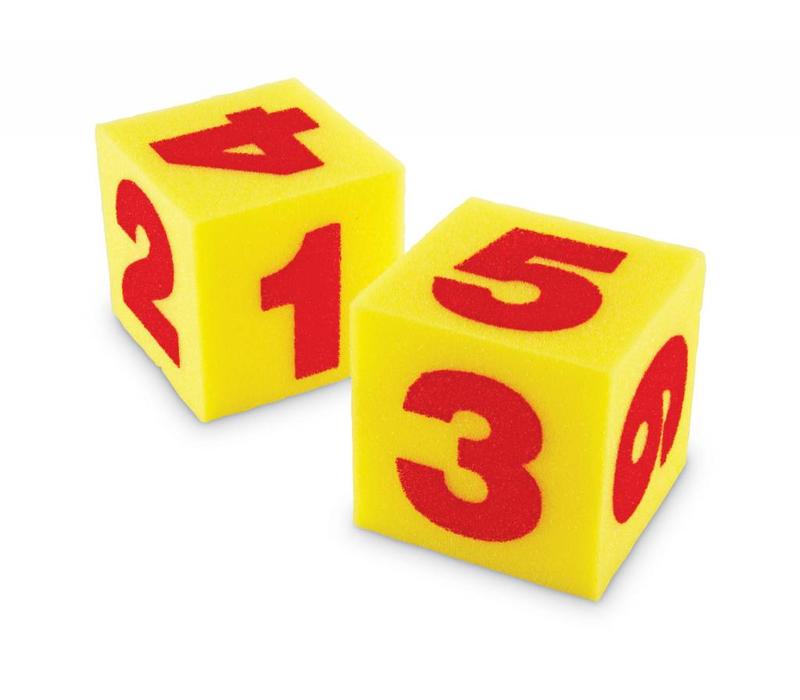 Giant Soft Foam Numeral Cubes, Set of 2