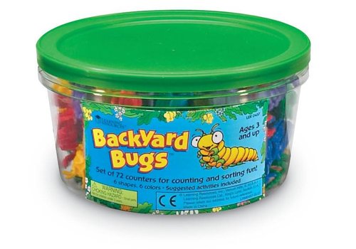 Learning Resources Backyard Bugs Counters, Set of 72*