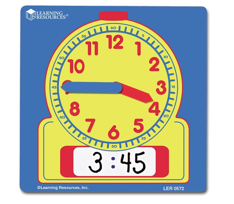 Write -On/ Wipe -Off Student Clocks