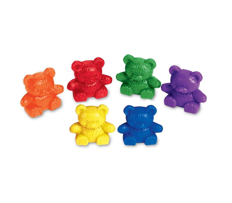 Baby Bear Counters, 6 colors, Set of 102