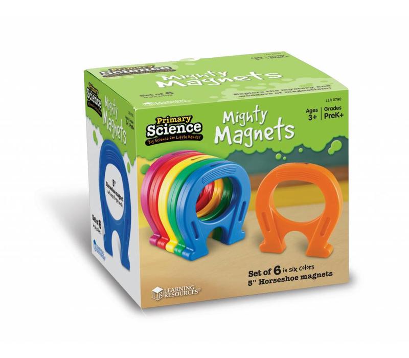 Primary Science 5" Mighty Magnets, Set of 6