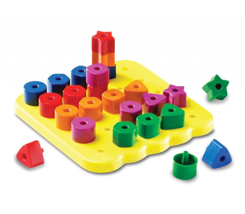 Stacking Shapes Pegboard Activity Set