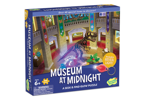 PEACEABLE KINGDOM Museum at Midnight Seek and Find Glow Puzzle*