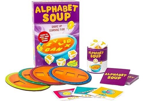 PEACEABLE KINGDOM Alphabet Soup - Shake Up Learning Fun!*