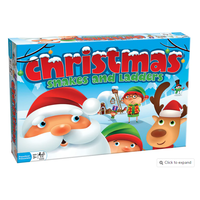 Christmas Snakes and Ladders Game