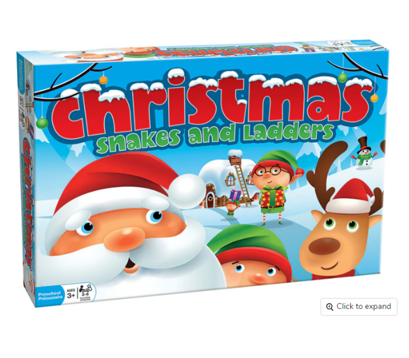 Christmas Snakes and Ladders Game
