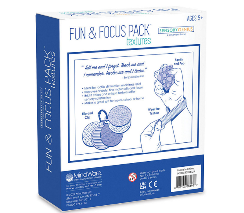 Sensory Genius Fun & Focus Pack: Textures Fidget Toy Set*
