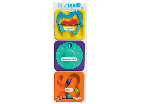 Fat Brain Toys Play Tab Modular Activity Board Tiles- Sensory Set 1*