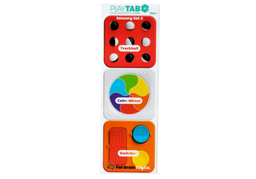 Fat Brain Toys Play Tab Modular Activity Board Tiles- Sensory Set 2*