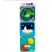 Play Tab Modular Activity Board Tiles- Sensory Set 4*