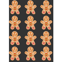 Gingerbread Cookies Stickers*
