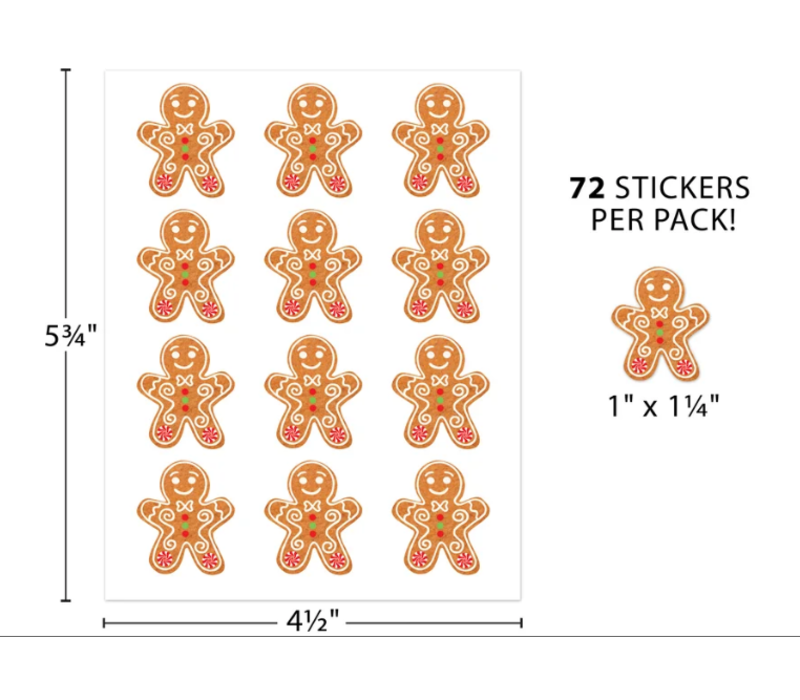Gingerbread Cookies Stickers*