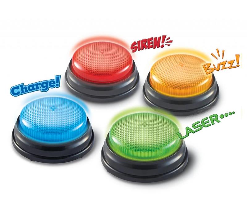 Lights & Sounds Answer Buzzers, Set of 4*