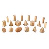 Learning Resources Wooden Geometric Solids, Set of 19