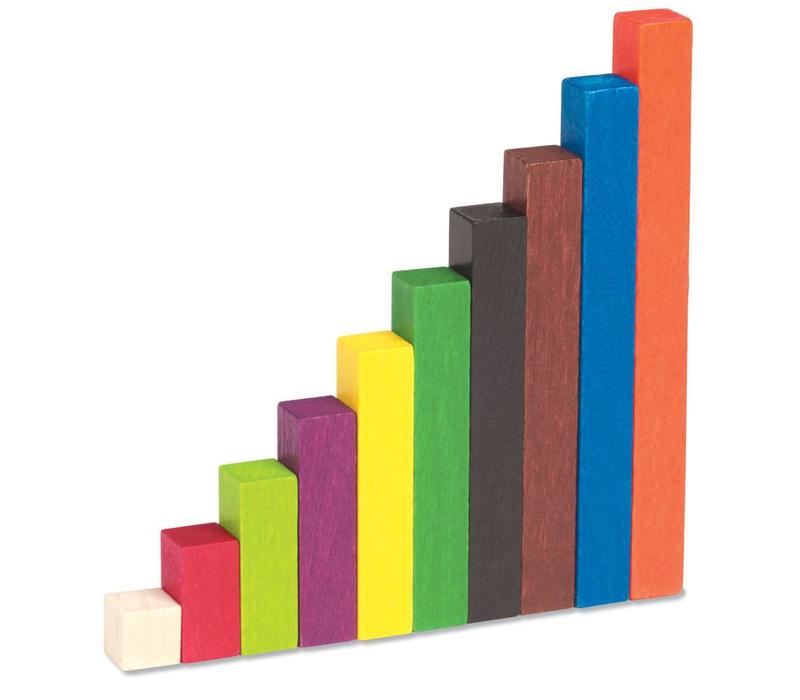 Wooden Cuisenaire Rods Introductory Set
