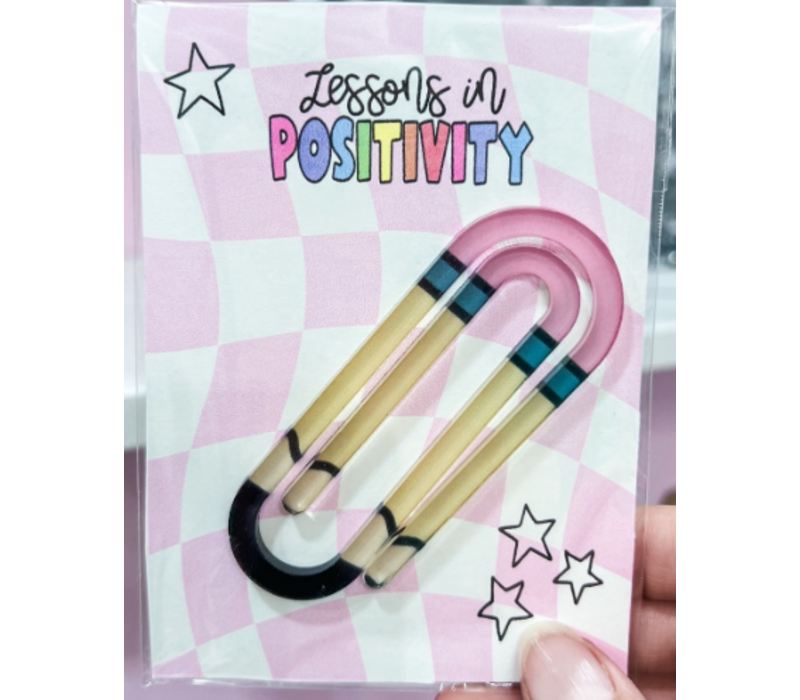 Pencil Jumbo Acrylic Paperclip