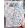 Lessons In Positivity Lined Paper Acrylic Jumbo Paperclip