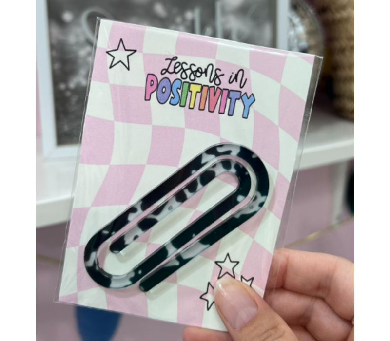 Composition Book Acrylic Jumbo Paperclip