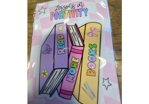 Lessons In Positivity Read More Books Stickers*
