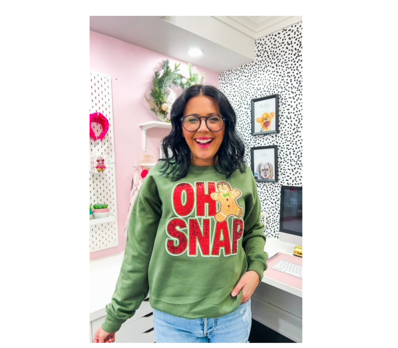 Oh SNAP Sequin Sweater- small*