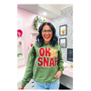 Lessons In Positivity Oh SNAP Sequin Sweater- extra large*