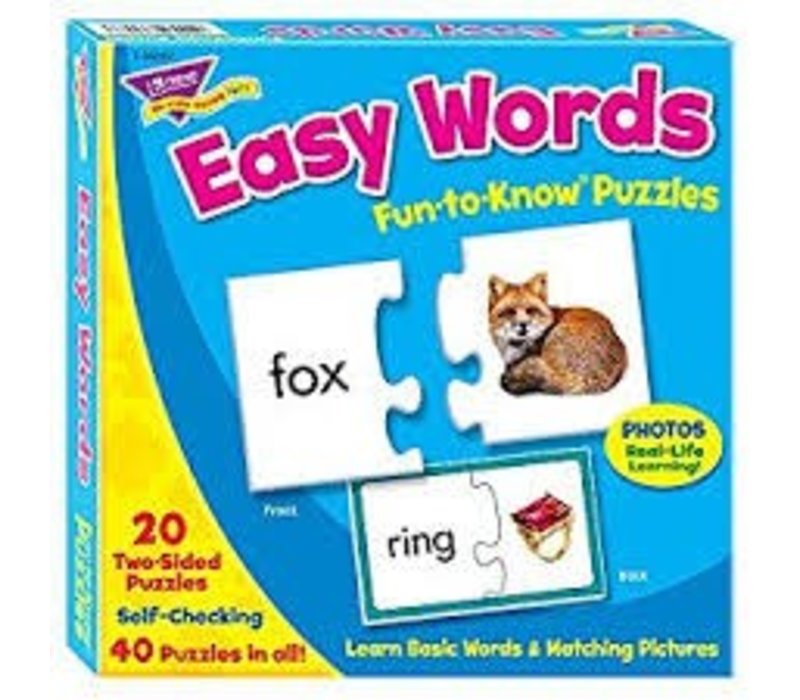 Easy Words Fun to Know Puzzle (D)*