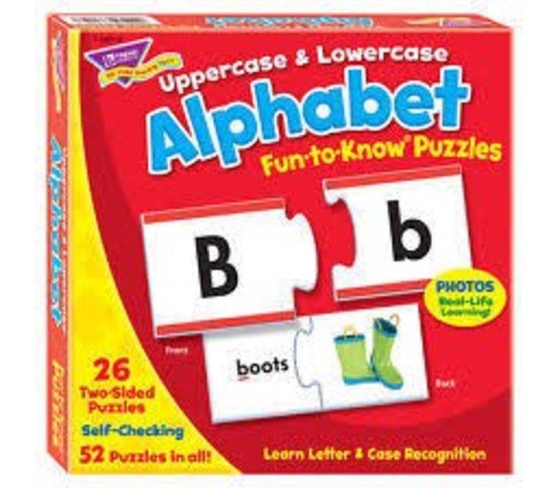Uppercase & Lowercase Alphabet Fun to Know Puzzle